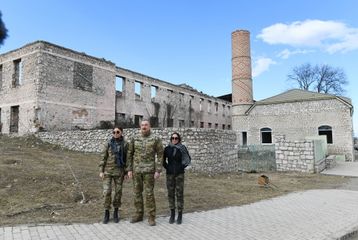 President Ilham Aliyev laid foundation stone for Fuzuli-Shusha highway and Fuzuli airport in Fuzuli district, visited the city of Shusha - PHOTO