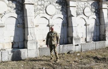President Ilham Aliyev laid foundation stone for Fuzuli-Shusha highway and Fuzuli airport in Fuzuli district, visited the city of Shusha - PHOTO