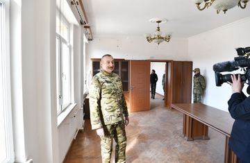President Ilham Aliyev laid foundation stone for Fuzuli-Shusha highway and Fuzuli airport in Fuzuli district, visited the city of Shusha - PHOTO