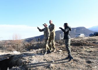 President Ilham Aliyev laid foundation stone for Fuzuli-Shusha highway and Fuzuli airport in Fuzuli district, visited the city of Shusha - PHOTO