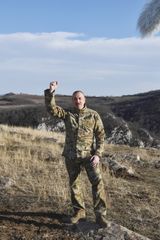 President Ilham Aliyev laid foundation stone for Fuzuli-Shusha highway and Fuzuli airport in Fuzuli district, visited the city of Shusha - PHOTO