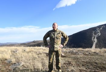 President Ilham Aliyev laid foundation stone for Fuzuli-Shusha highway and Fuzuli airport in Fuzuli district, visited the city of Shusha - PHOTO