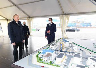 President Ilham Aliyev attended groundbreaking ceremony for two plants in Sumgayit Chemical Industry Park and inaugurated sheet glass factory