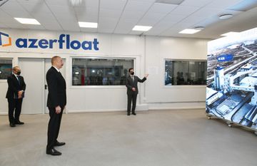 President Ilham Aliyev attended groundbreaking ceremony for two plants in Sumgayit Chemical Industry Park and inaugurated sheet glass factory