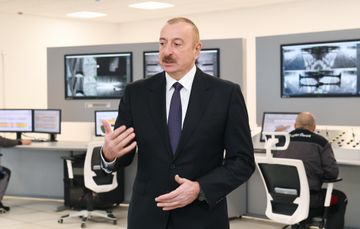 President Ilham Aliyev attended groundbreaking ceremony for two plants in Sumgayit Chemical Industry Park and inaugurated sheet glass factory