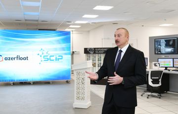 President Ilham Aliyev attended groundbreaking ceremony for two plants in Sumgayit Chemical Industry Park and inaugurated sheet glass factory