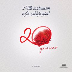 President Ilham Aliyev's Facebook page shared post about the January 20 tragedy