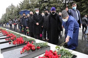 Heads of religious confessions in Azerbaijan visit Alley of Martyrs