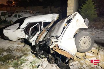 11 cars collided on the bridge in Baku, several people injured