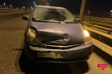11 cars collided on the bridge in Baku, several people injured