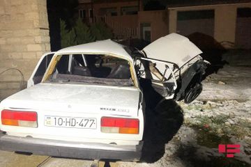 11 cars collided on the bridge in Baku, several people injured