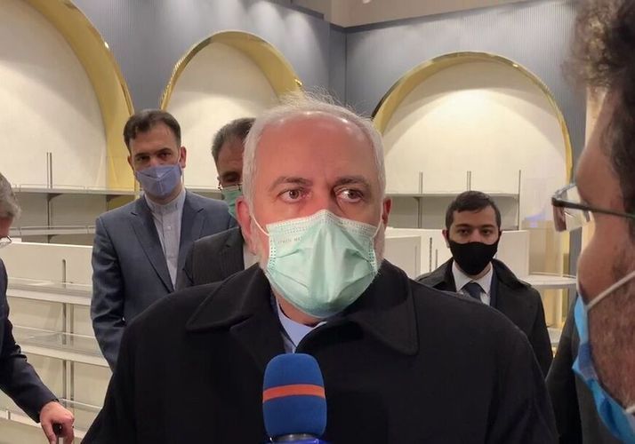 Iranian FM Zarif arrives in Baku