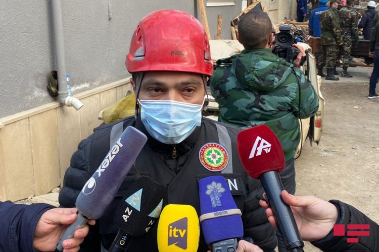 Azerbaijani MES: Possibility there are people under rubbles of exploded house in Khirdalan