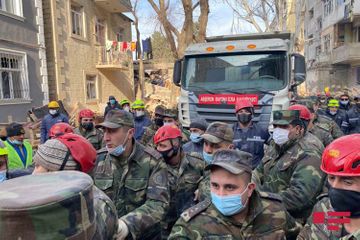 Azerbaijani MES: Body of child removed from rubble of house in Khirdalan, search-rescue operation ends - PHOTO - UPDATED