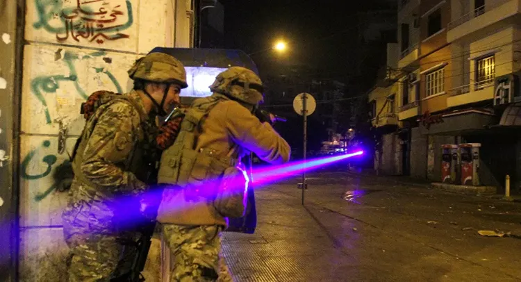 At least 9 law enforcement officials injured after protesters throw grenade at police in Lebanon