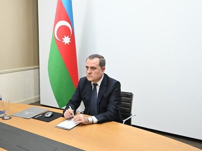 Jeyhun Bayramov made a statement  at a video conference dedicated to the opening ceremony of the International Year of Peace and Trust