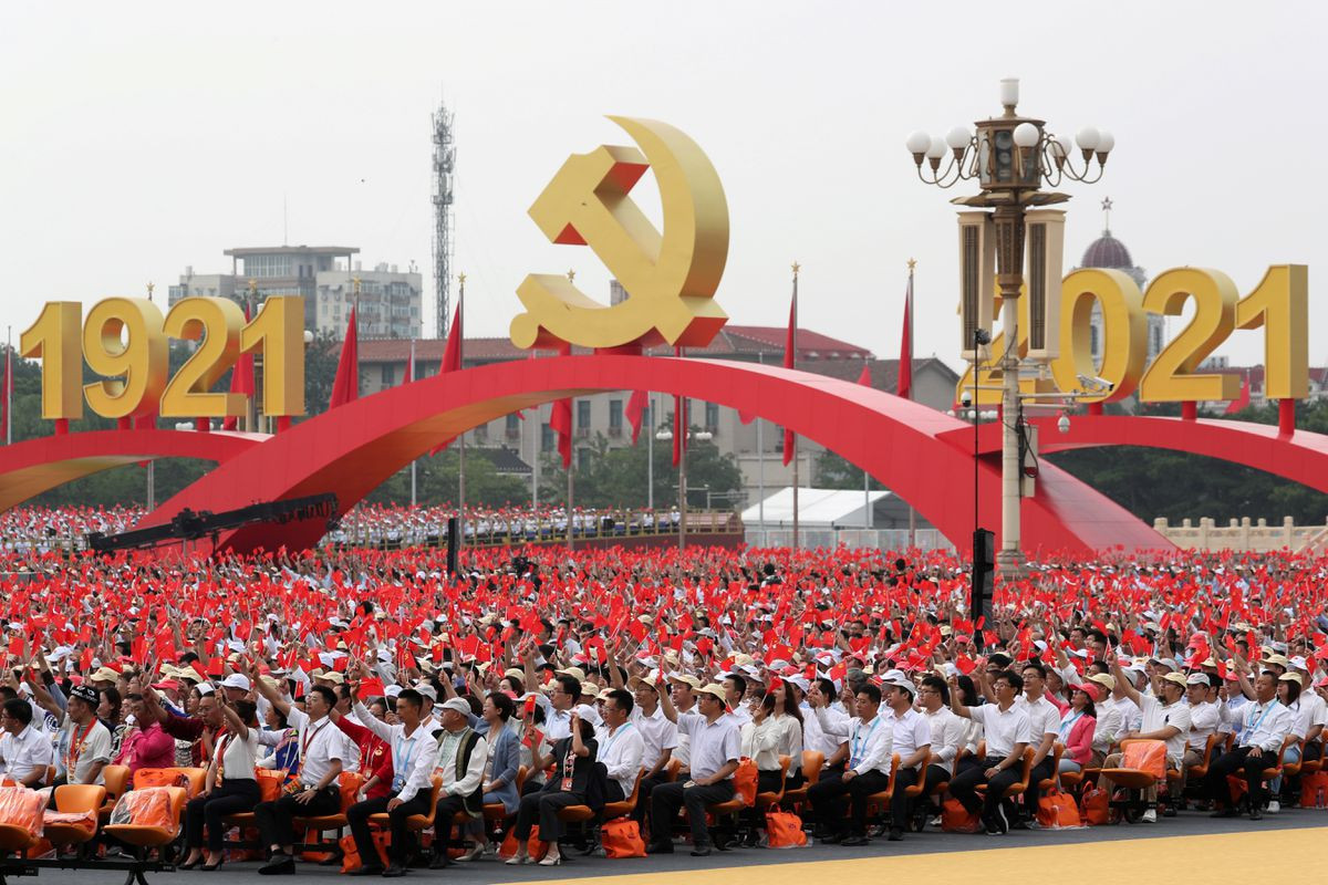 Xi hails 'new world' as China marks Communist Party centenary