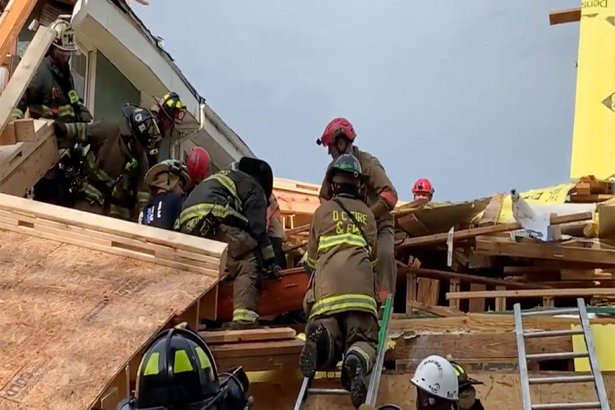 Five injured after building under construction collapses in D.C.