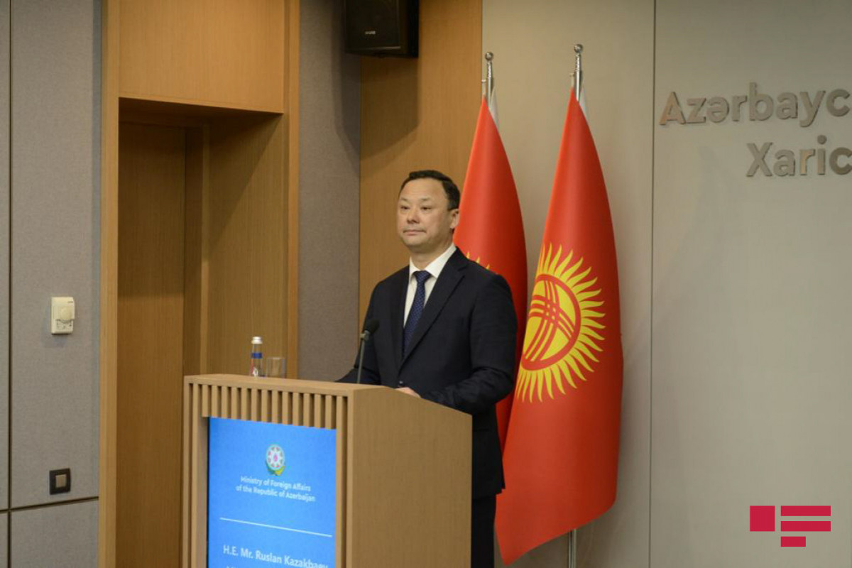 Kyrgyz FM Ruslan Kazakbaev