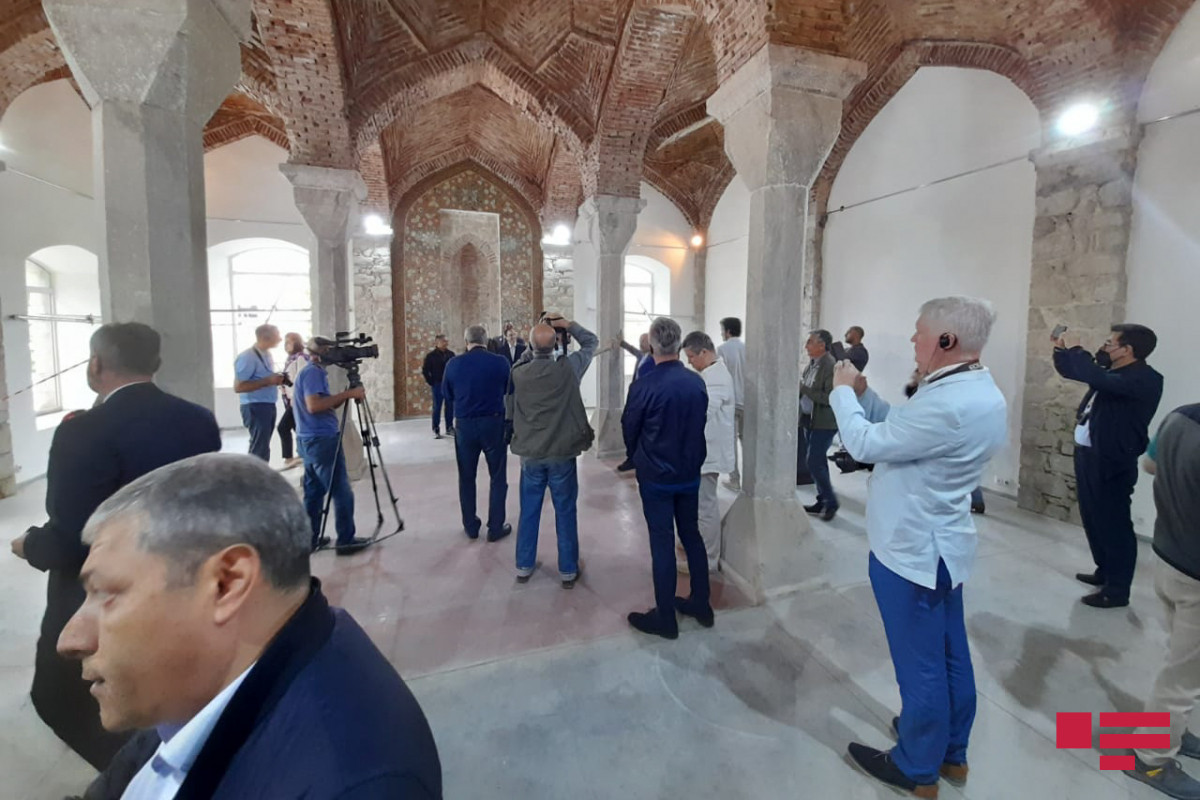 Visit of representatives of diplomatic corps in Azerbaijan to Saatli mosque in Shusha 