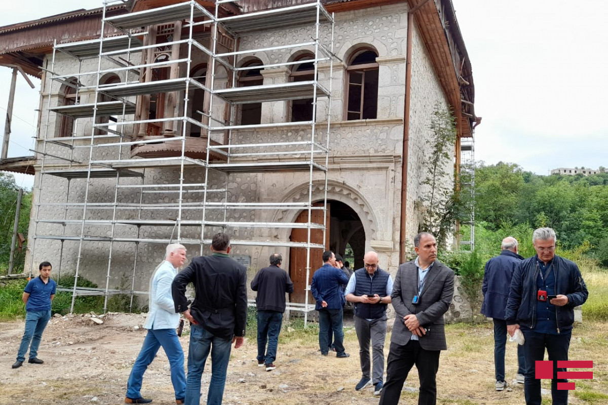 Foreign diplomats at Mehmandarov's mansion complex