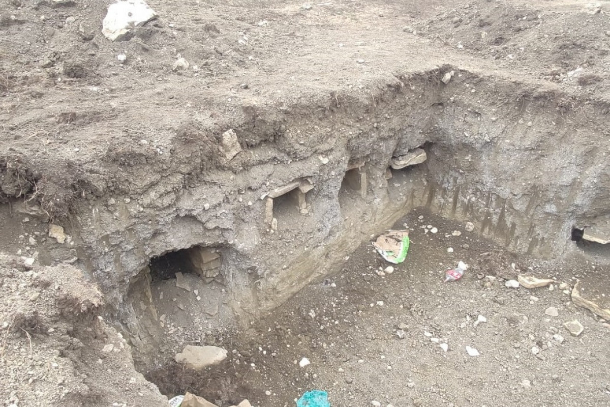 Ancient graves discovered during the construction of a school in Guba
