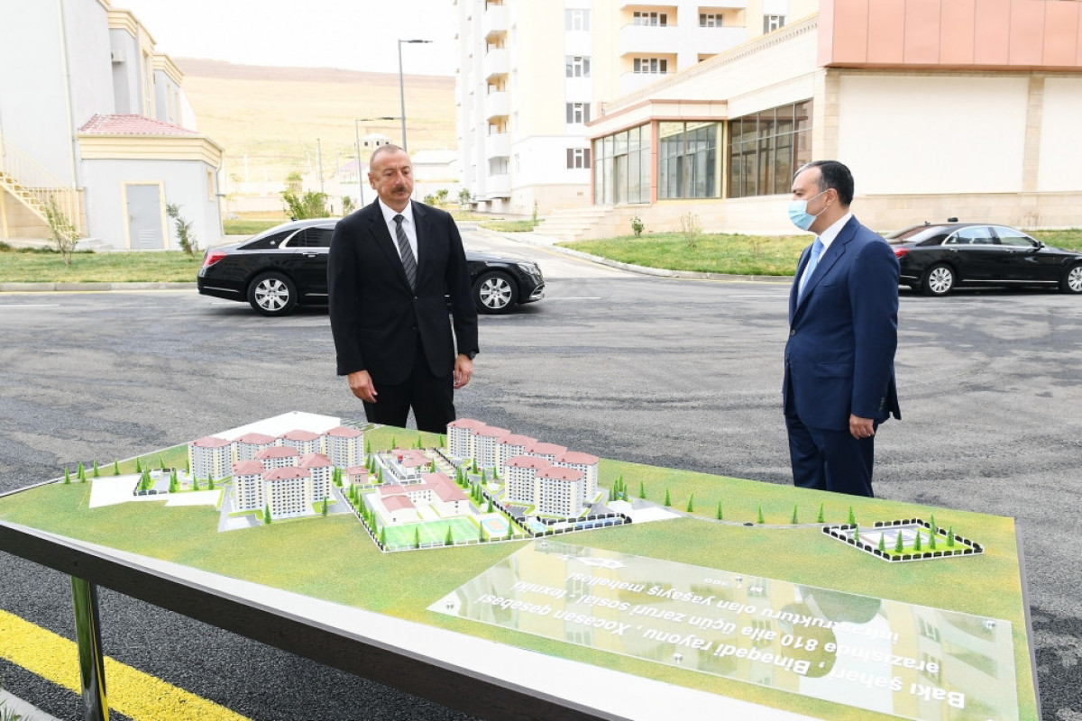 President Ilham Aliyev attended ceremony to give out apartments and cars to families of martyrs and war disabled in Khojasan settlement-UPDATED 