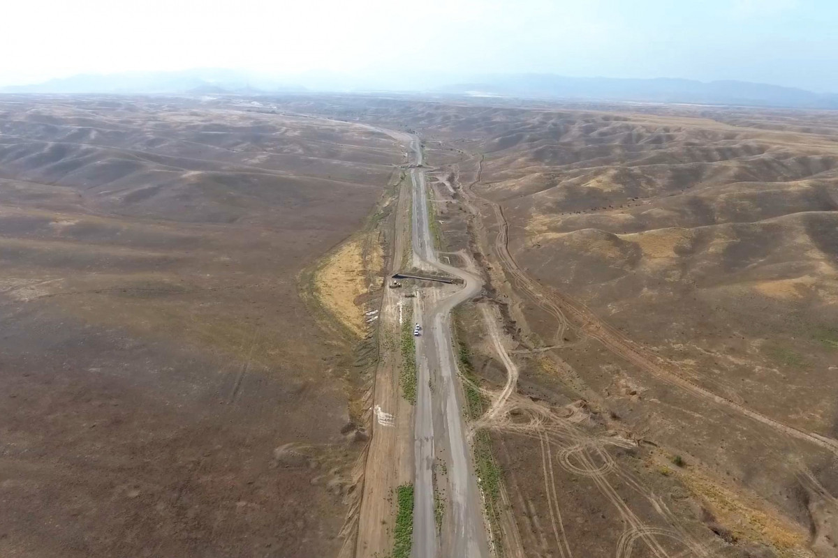 Construction of  Shukurbayli-Jabrayil-Hadrut new highway is underway-PHOTO 