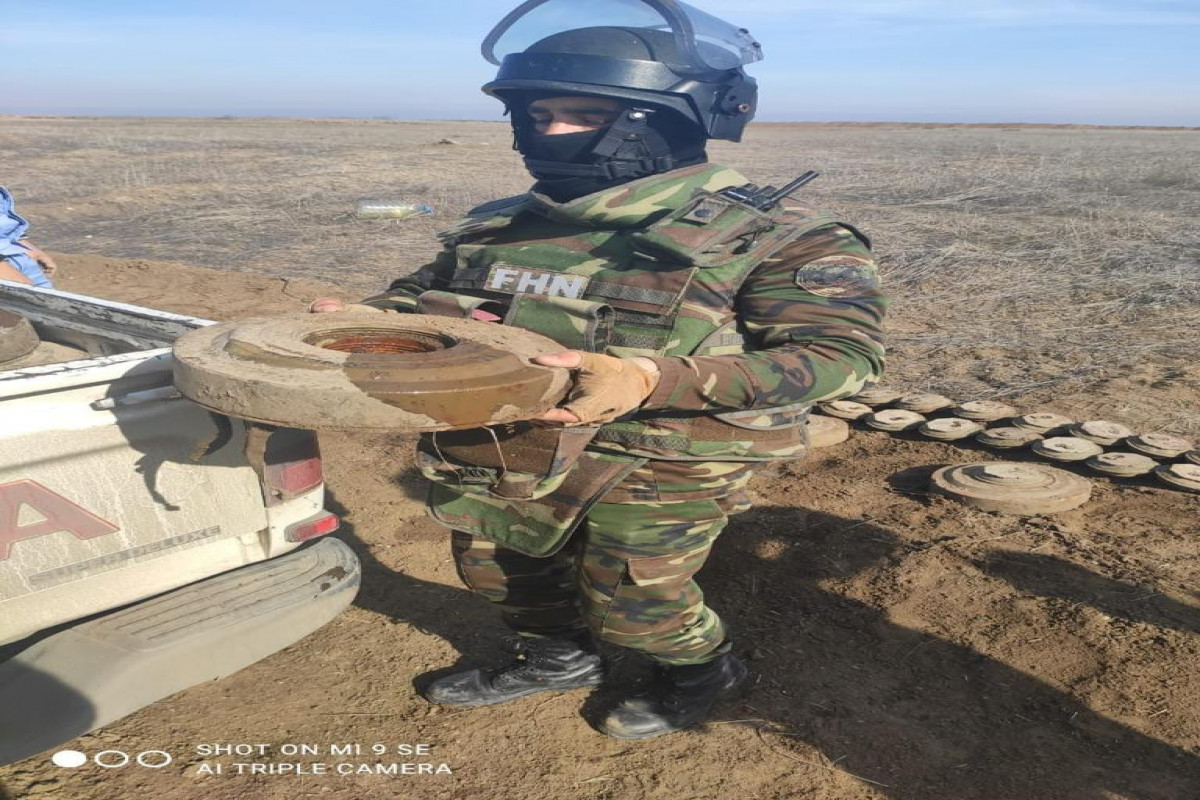 The Ministry of Emergency Situations is demining the area around the Khachinchay reservoir in Agdam