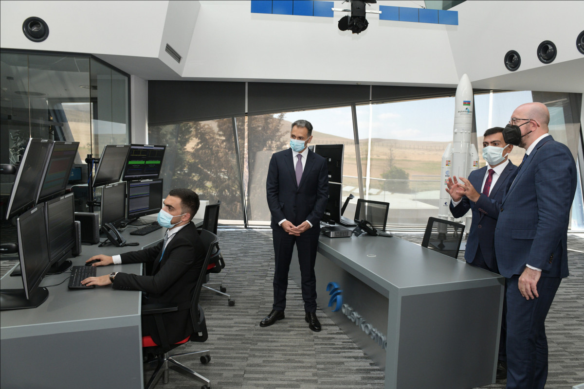 President of the European Council Charles Michel visited Azercosmos