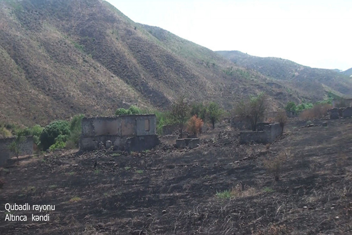 Azerbaijani MoD releases video footage of the Altinja village of the Gubadli region
