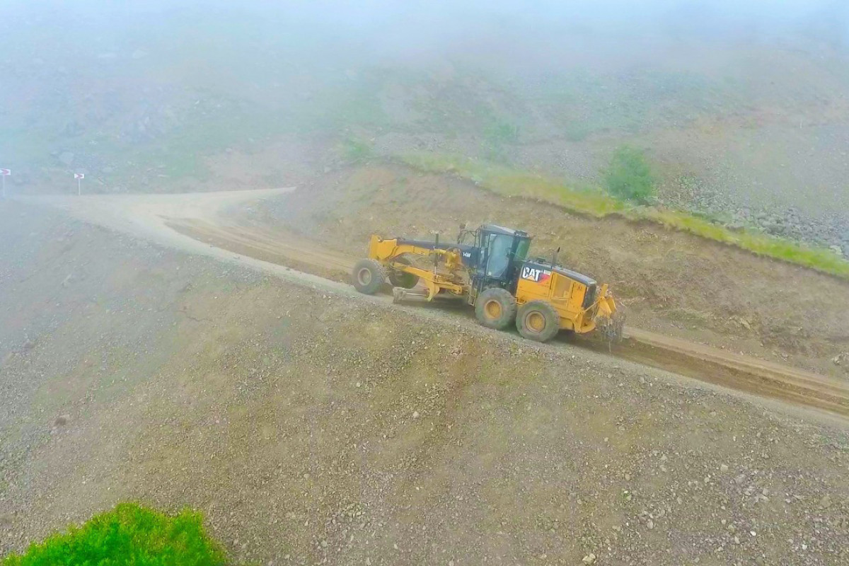 Large-scale construction of Toganali-Kalbajar-Istisu highway begun