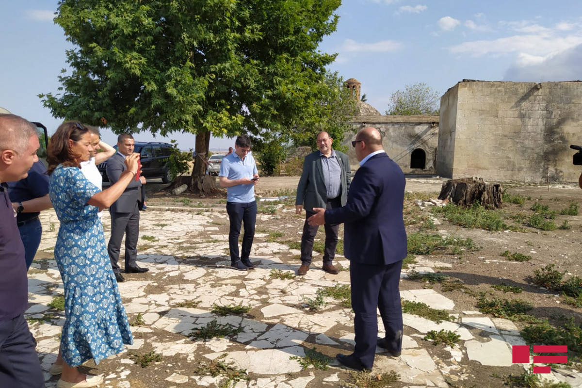 French deputies visited Imarat cemetery and Imarat stadium-PHOTO 