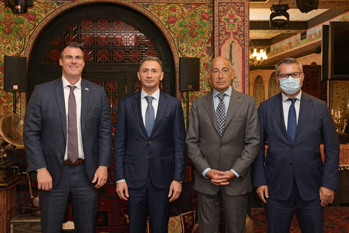 Rashad Nabiyev met with the delegation lead by Governor of Oklahoma, USA John Kevin Stitt