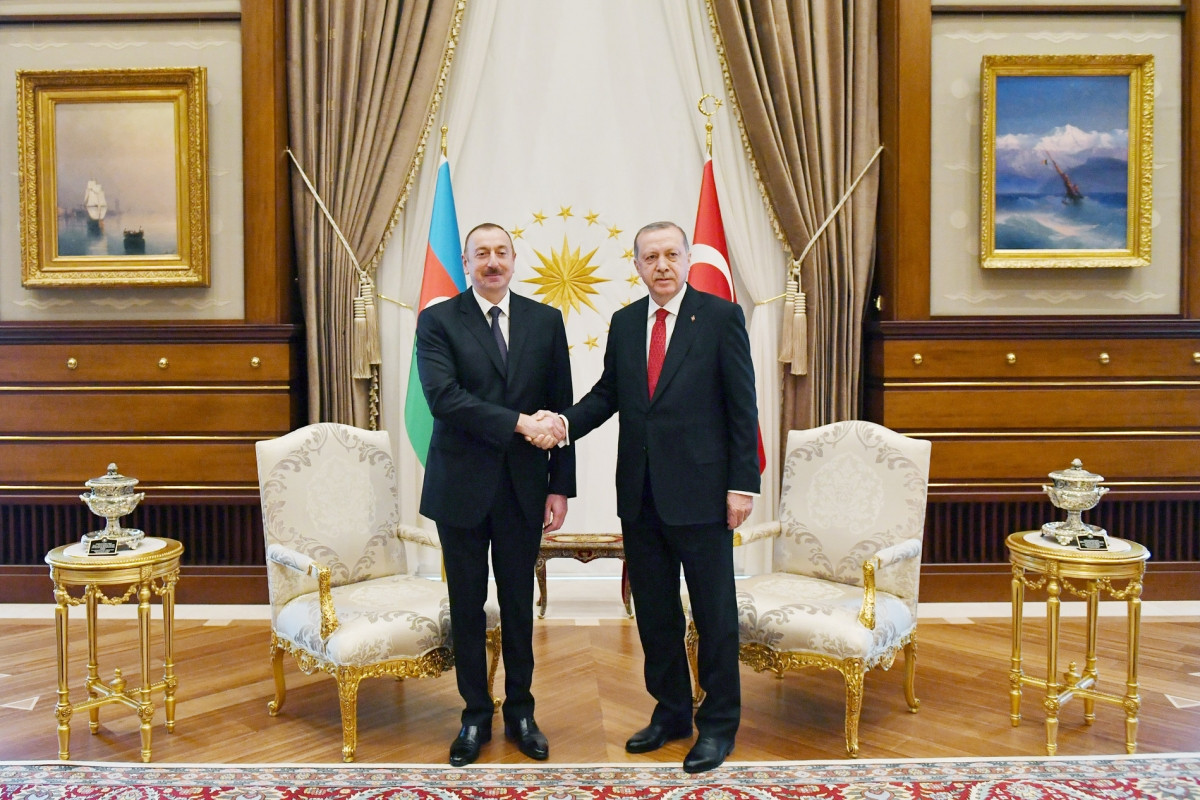 President of the Republic of Azerbaijan Ilham Aliyev and President of the Republic of Turkey Recep Tayyip Erdogan