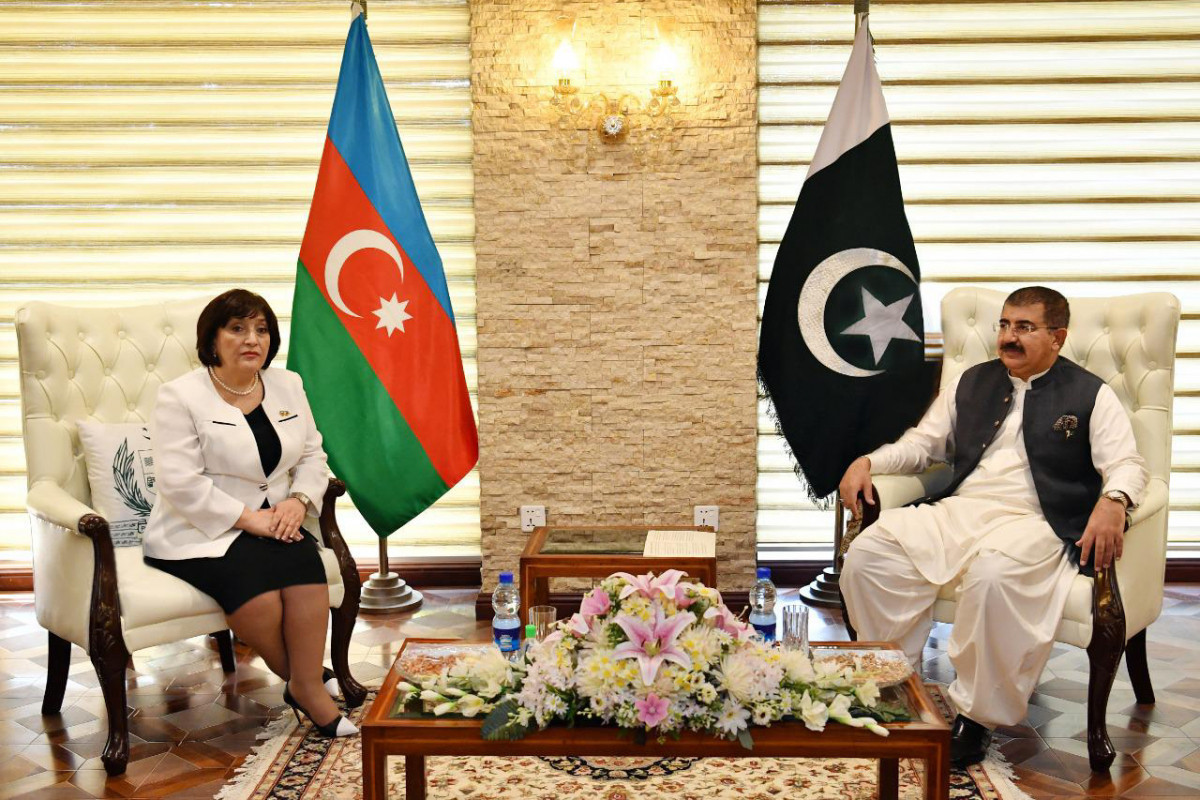 Sahiba Gafarova and Muhammad Sadiq Sanjrani