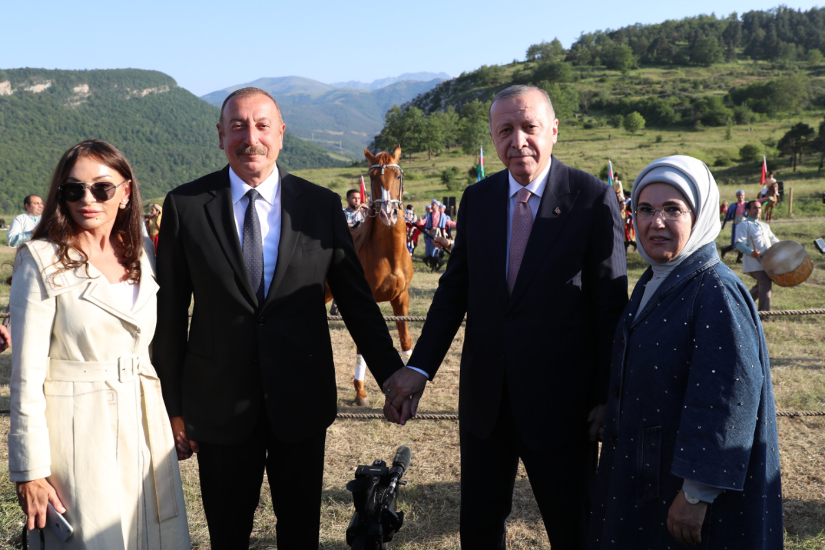 Azerbaijani and Turkish President in Jidir Plaine