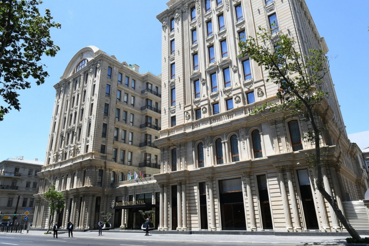 President Ilham Aliyev inagurates Intercontinental Hotel in Baku