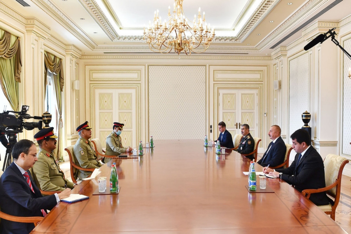 President Ilham Aliyev has received Commander-in-Chief of the Land Forces of Pakistan,