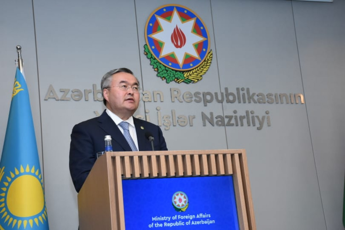 Mukhtar Tleuberdi Deputy Prime Minister and Minister of Foreign Affairs of the Republic of Kazakhstan