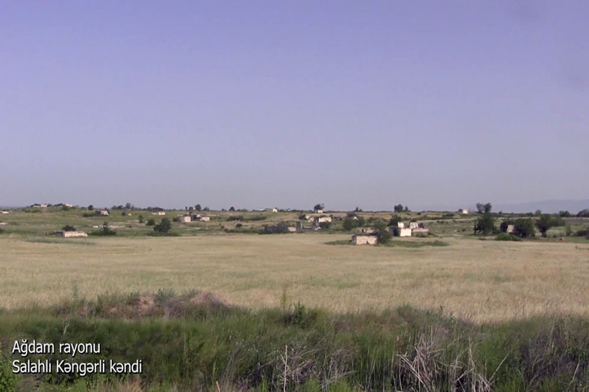 Azerbaijani MoD released video footage of the Salahli Kangarli village of the Aghdam region