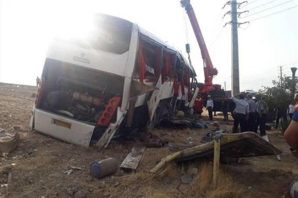 Bus carrying Iranian journalists overturns, kills at least 2