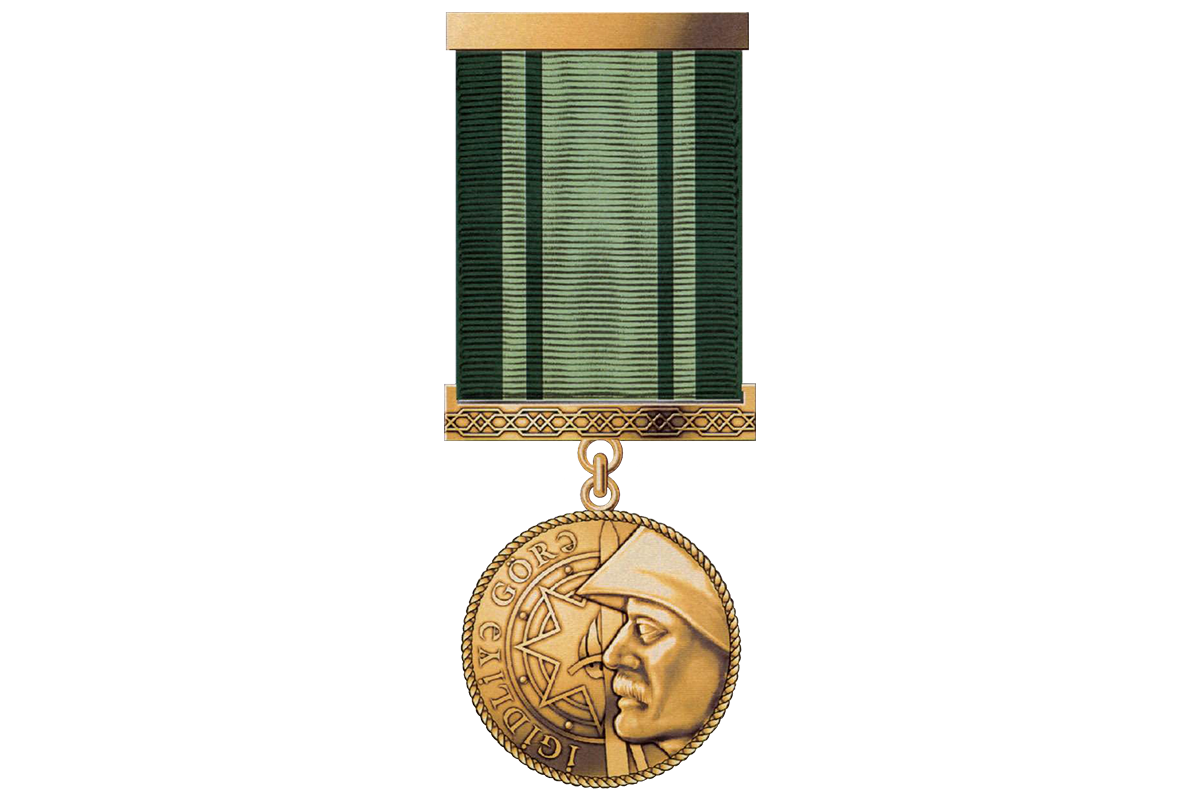 Azerbaijani President awards a group of servicmen with "For Heroism" Medal