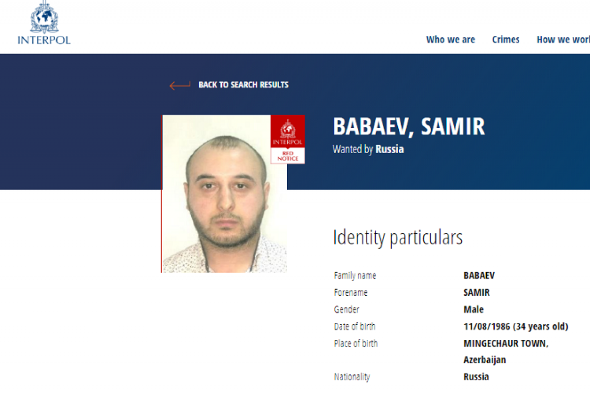Russia put an Azerbaijani accused of terrorism on international wanted list-PHOTO 