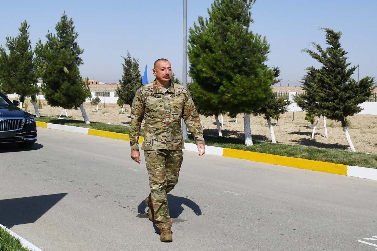President Ilham Aliyev viewed conditions created at new military camp of Air Force of Defense Ministry-PHOTOLENT -VIDEO -UPDATED 