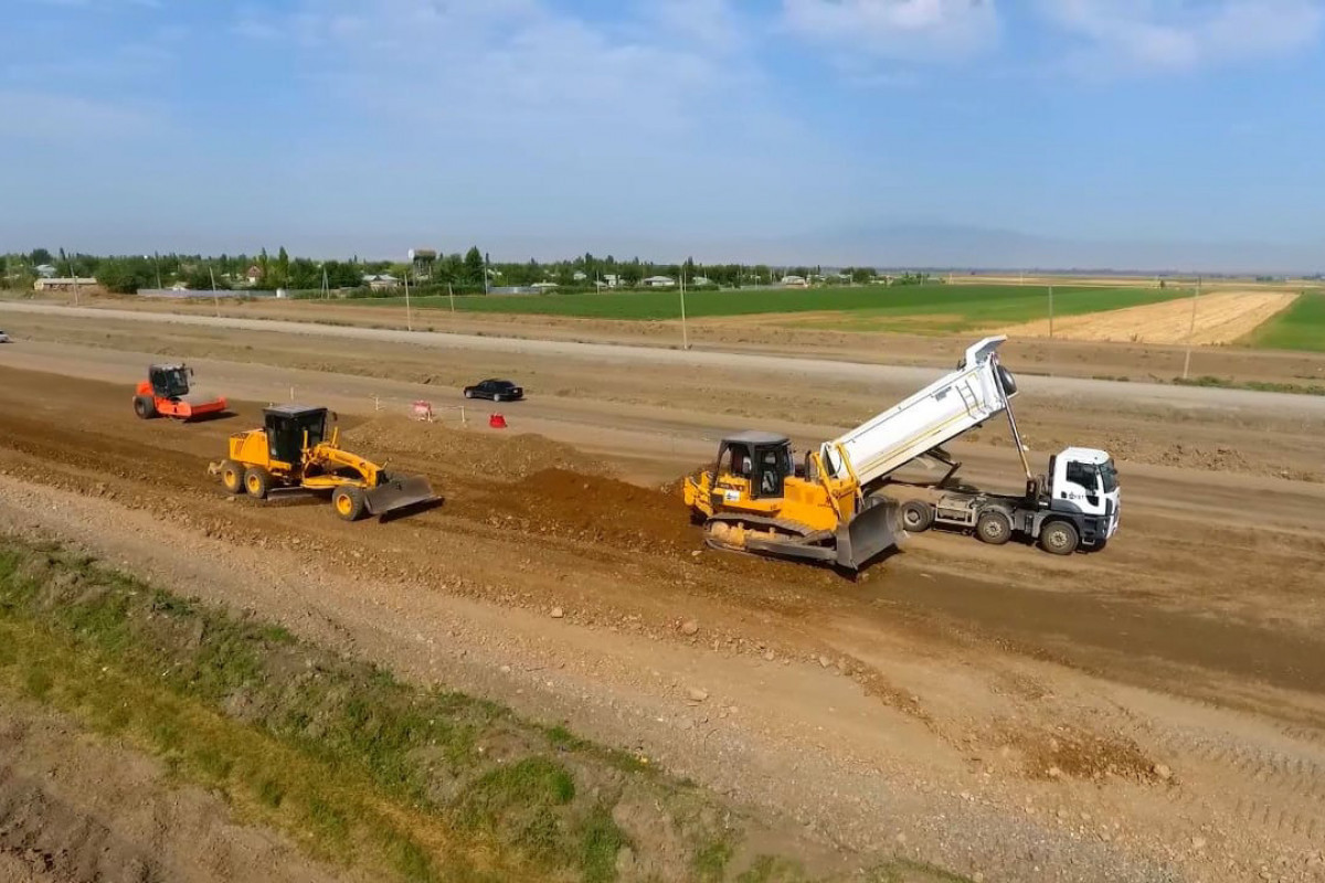 Construction of Barda-Aghdam highway being continued-PHOTO 