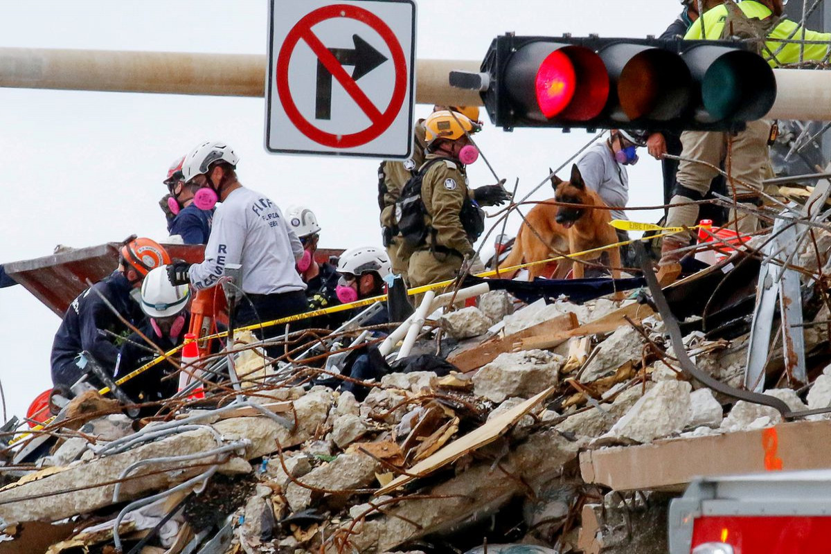 Death toll rises to 16 nearly a week after Florida condo collapse