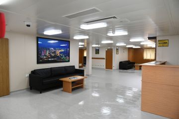 President Ilham Aliyev and first lady Mehriban Aliyeva attended sail away of “Academician Zarifa Aliyeva” ship and launch of first Ro-Pax type “Azerbaijan” ferry boat
