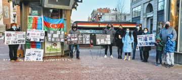 “Silent” protest held in Boston regarding Khojaly genocide