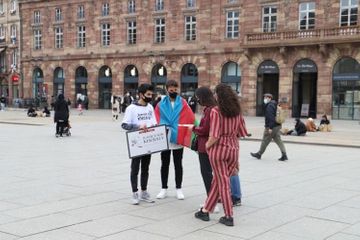 Rally held on the Khojaly genocide in Kleber Square in Strasbourg